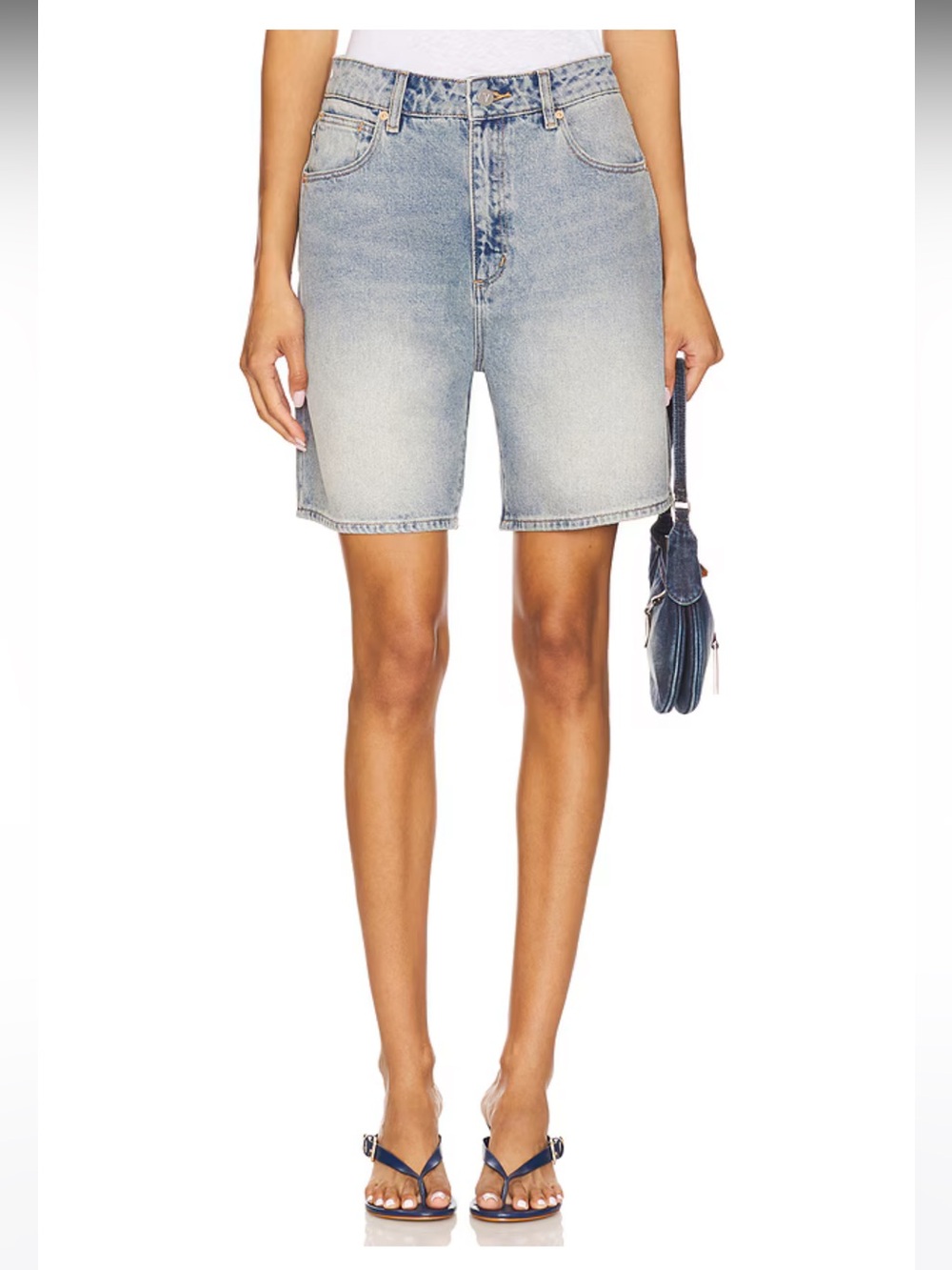 NWT ABRAND Carrie Short in Tint Light Blue
